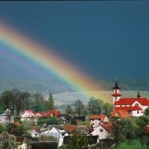 25. tecza nad Bieszczadami